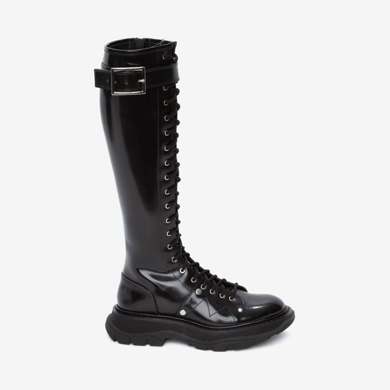 ALEXANDER MCQUEEN - Slick Knee-high Boot - Item 595466WIDU21081